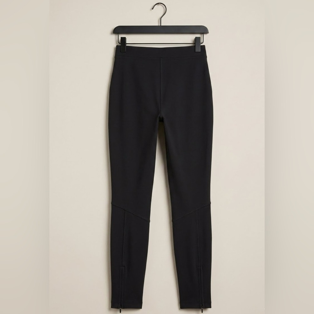 NWOT GAP Black XS Stretch Leggings with Zipper Detail